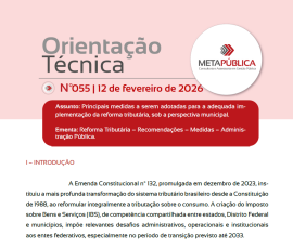 Imagem da notícia ORIENTAÇÃO TÉCNICA Nº 55 - 12 de fevereiro de 2026